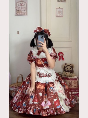 Bunny Strawberry Farm Sweet Lolita Dress OP (UN60)
